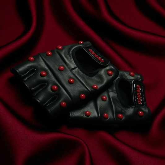 Leather Studded Gloves