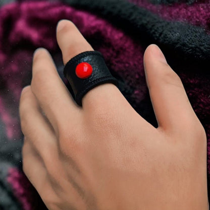 LEATHER KNUCKLE RING (UNISEX)