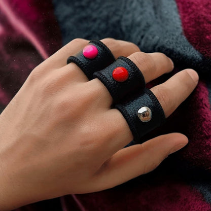 LEATHER KNUCKLE RING (UNISEX)