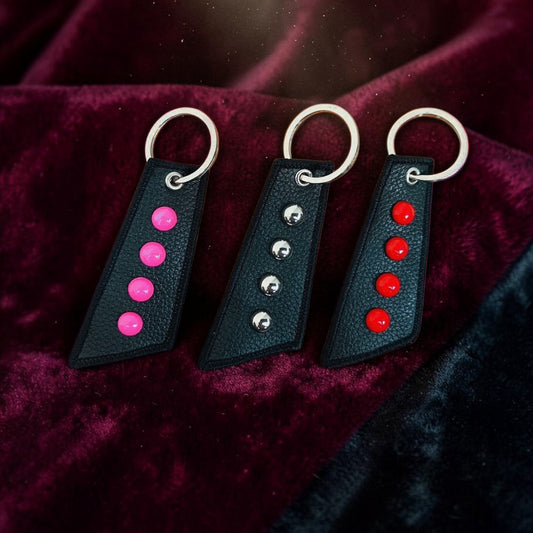 LEATHER SIGMA KEYCHAIN