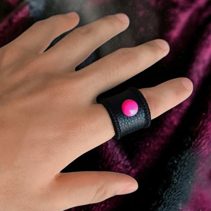 LEATHER KNUCKLE RING (UNISEX)