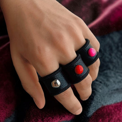 LEATHER KNUCKLE RING (UNISEX)