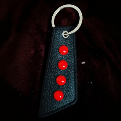 LEATHER SIGMA KEYCHAIN