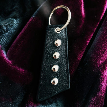 LEATHER SIGMA KEYCHAIN